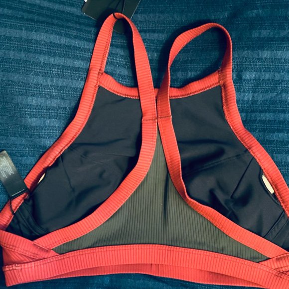 NWT - Women's Hurley Sports Bra - Red/Black/Olive - Size S - Picture 11 of 14
